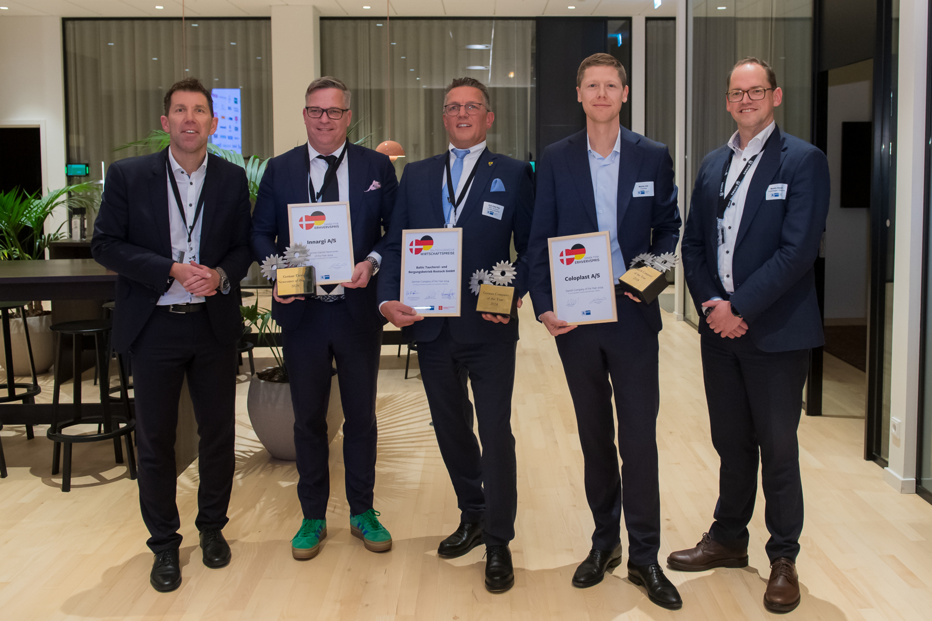 Coloplast, Baltic Taucherei- und Bergungsbetrieb und Innargi gewinnen